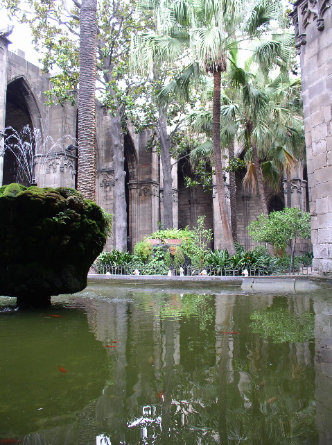 In the cloister