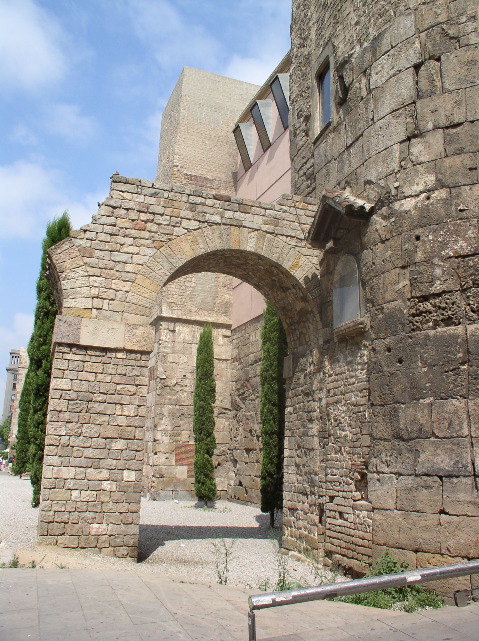 reconstructed piece of the aqueduct