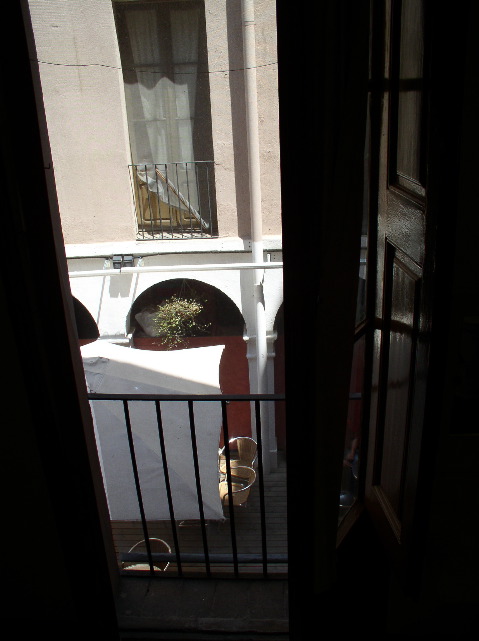 the view from my window: a restaurant courtyard