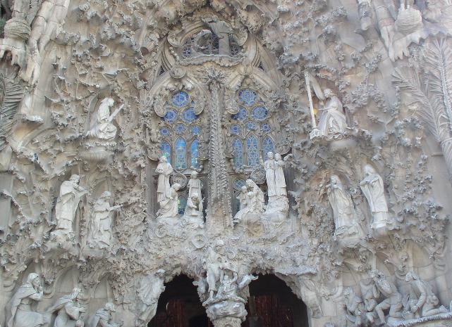 Nativity façade: Birth of Jesus