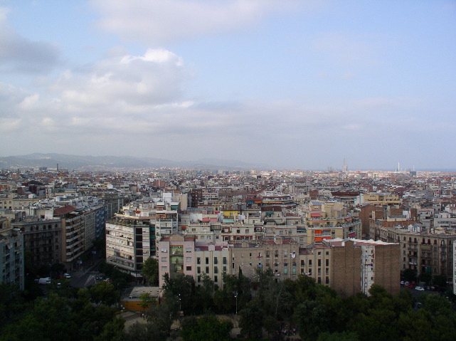 Easterly view, past the plaça