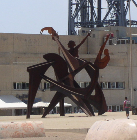 Sculpture near the beach