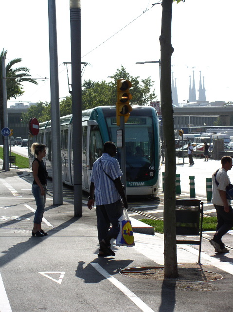 Exterior of tram