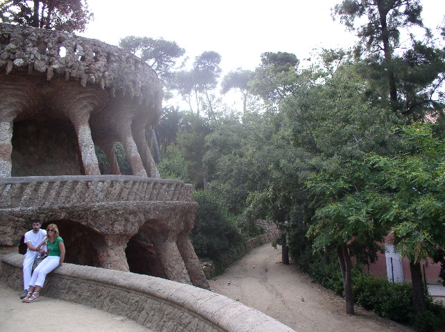 helical capitals on the columns