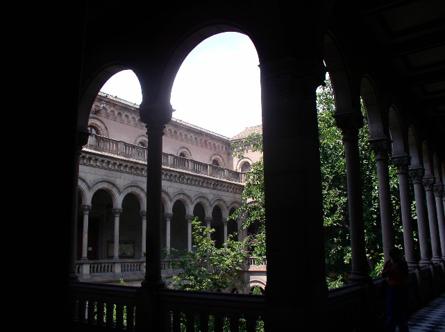 Courtyard inside the University building