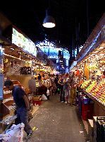 Fruit stalls in Mercat Sant Josep