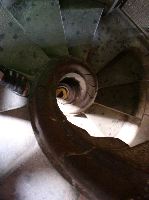 Narrow spiral stair