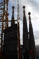 Tops of the Passion façade belltowers