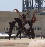 Sculpture near the beach