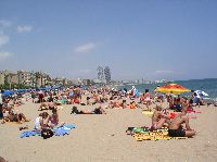 Platja de Barceloneta, looking northeast